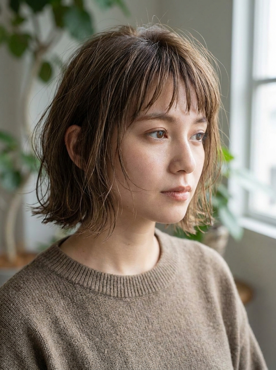 Bob mit Piecey Bangs als Bob Frisuren mit Pony Inspiration 2026